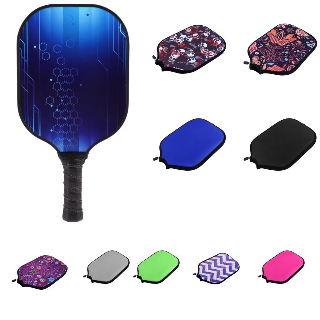 Premium Neoprene Pickleball Paddle Cover Zipper Sleeve Protective Case A17