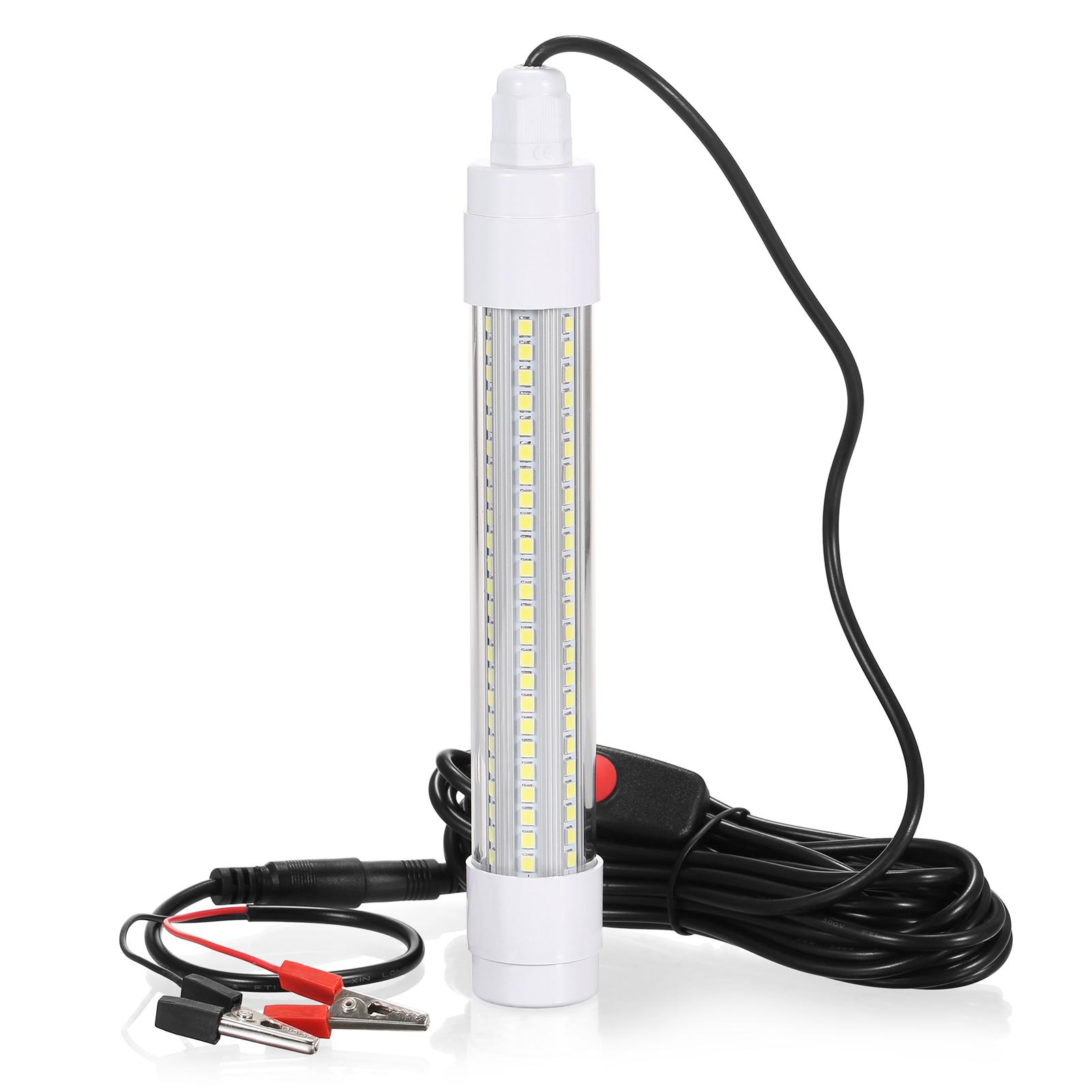 144 LED Submersible Fishing Light Underwater Fish Finder Lamp Night Fishing Lure Bait Light Fish Attracting Light