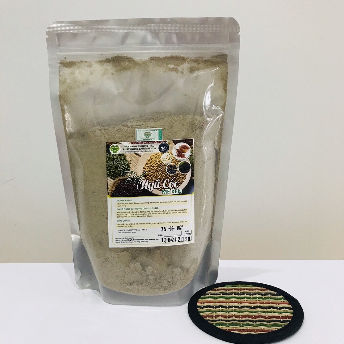 Bột ngũ cốc Mẹ Ken 500gr tặng kèm miếng lót ly