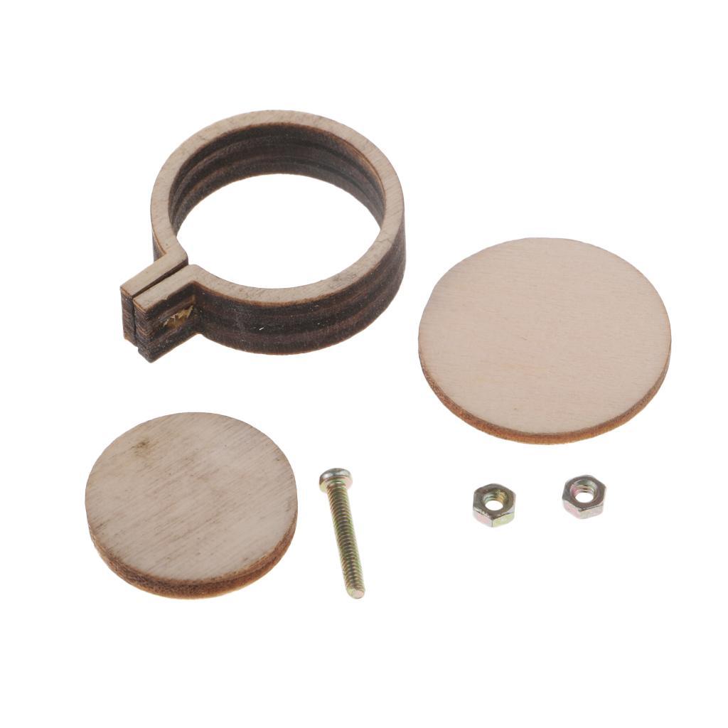 15 Pcs Mini Round Wood Embroidery Hoop Frame 20mm Necklace Pendant Making