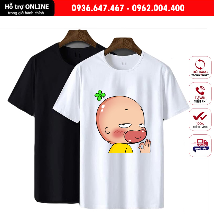 Áo Thun Unisex Nam Nữ Form Đẹp In Hình Quỳnh Aka  - Chất Vải Cotton Đẹp Mịn Mát