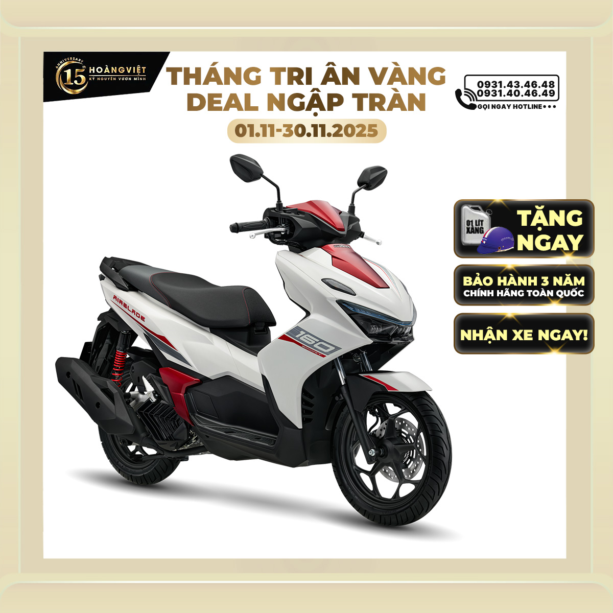 Xe máy Honda Air Blade 160cc 2026 - Phiên Bản Thể Thao