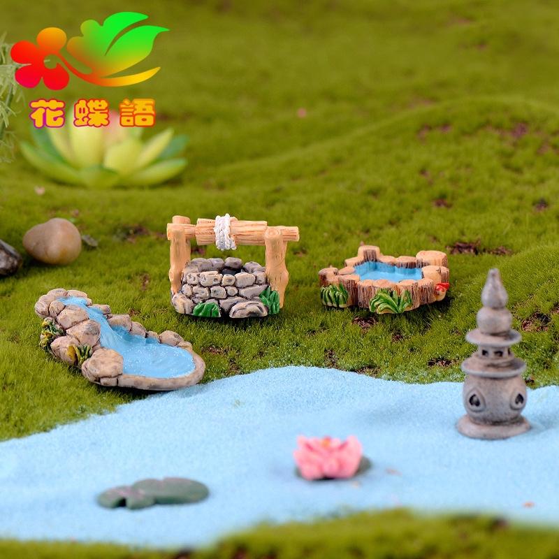 Mô hình mini được làm thủ công dùng để trang trí vườn