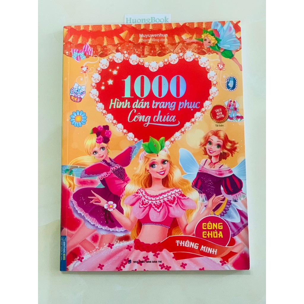 Sách - 1000 hình dán trang phục công chúa - Công chúa hoa lệ