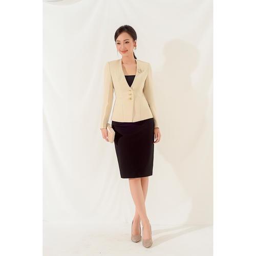 Vest không cổ, vạt chéo MMOutfit V0720140