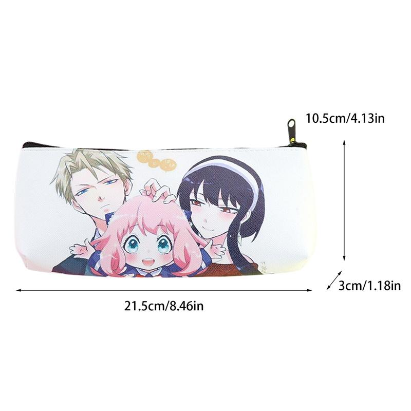 Túi Đựng Bút Chì Bằng PU Có Khóa Kéo In Hình Anime tmdbyx Spy X Family Anya Yor Loid Forger Cho Học Sinh