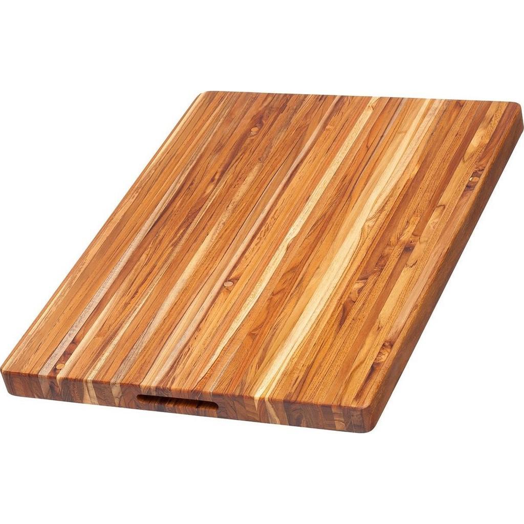 Thớt gỗ teak cao cấp siêu cứng không mùn, chống nứt 50 X 38 CM - Thớt gỗ trang trí đồ ăn kiểu dáng Vintage decor