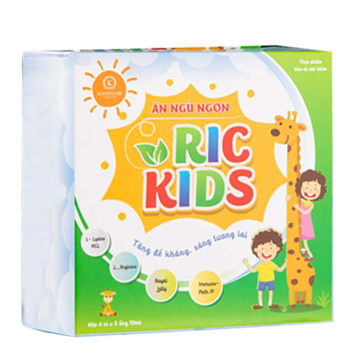 Hộp Ăn Ngon Ngủ Ngon Ric Kids Tăng Đề Kháng, Sức Khỏe Cho Bé -  Tặng Kèm Cột Tóc Tai Thỏ Màu Ngẫu Nhiên