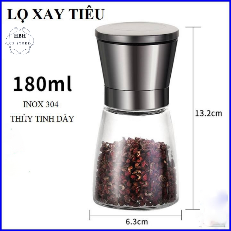 Lọ Xay Tiêu Inox Tiện Lợi 0000632