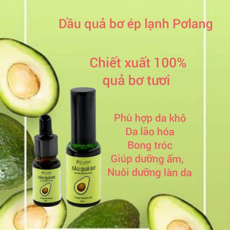 Tinh Dầu Quả Bơ Ép Lạnh Pơ Lang Nguyên Chất 100% Tự Nhiên 10/30ml