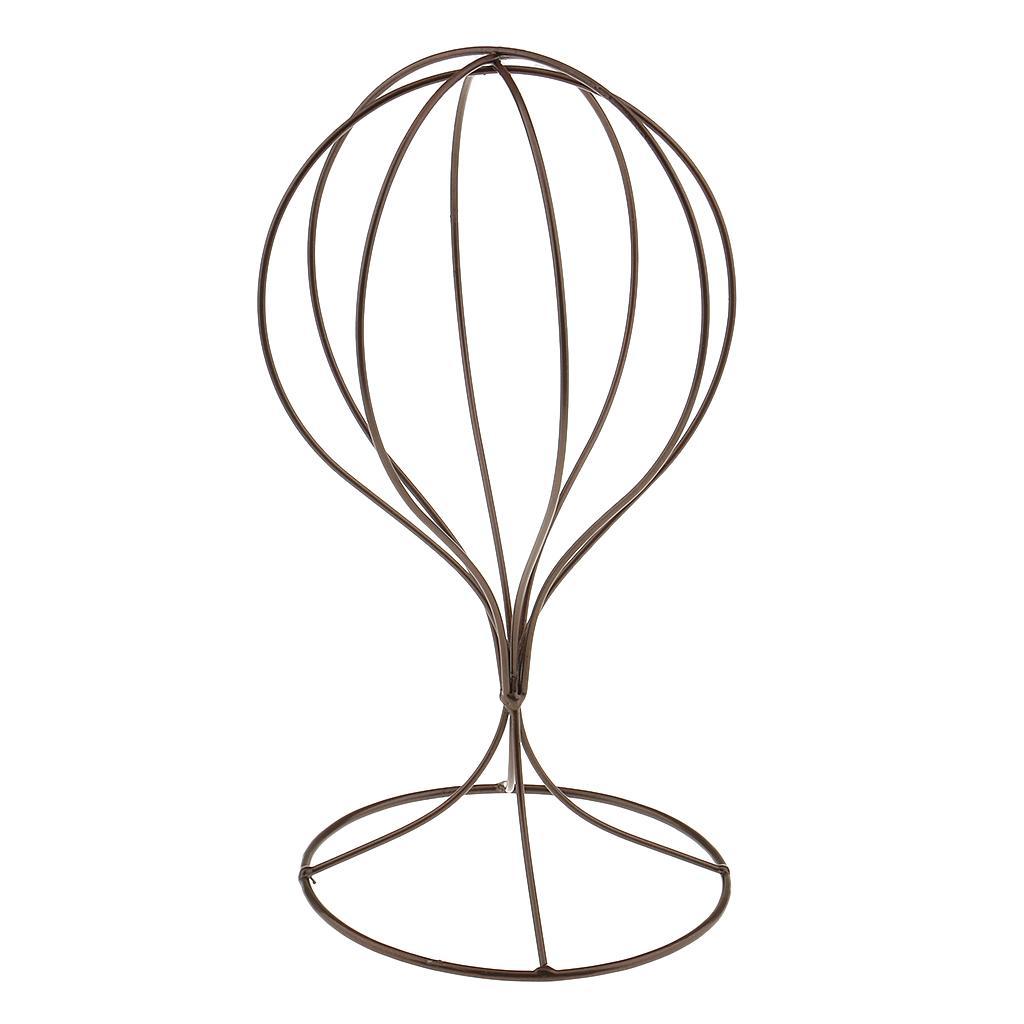 6Pcs Metal Hat Holder Hair Wigs Rack Stand Round Base Tool for Shop Home