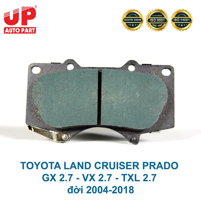 Má phanh bố thắng đĩa trước TOYOTA LAND CRUISER PRADO GX 2.7 - VX 2.7 - TXL 2.7 đời 2004-2018