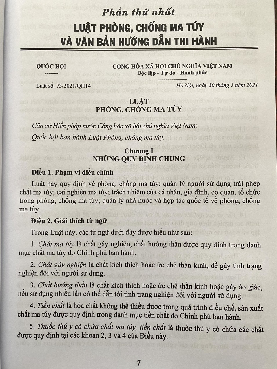 Luật Phòng chống m a t uý, công tác tuyên truyền pháp luật về phòng chống m a tuý và tệ n ạn x ã hội trong tình hình mới