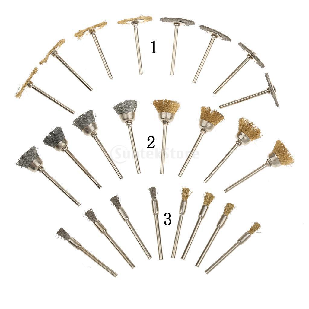 24pcs Polishing Compound Buffing Wheel Pad Brusher Kit Jewelry PolishingTool
