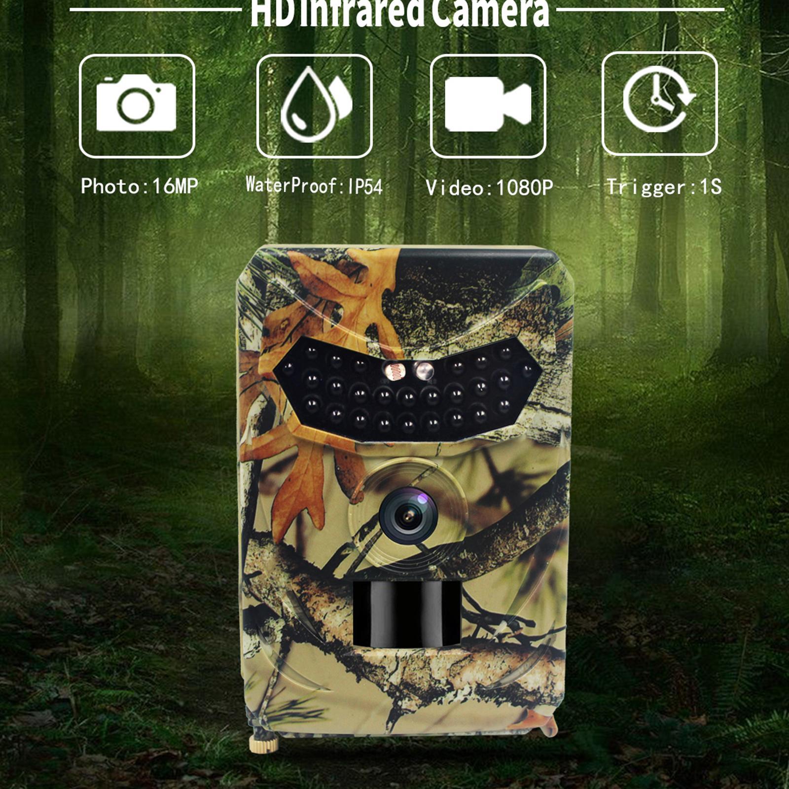 Wireless 16MP Mini Wildlife Camera, Trail Game Camera, Infrared Motion Sensor Night Waterproof for Wildlife Monitoring Outdoor