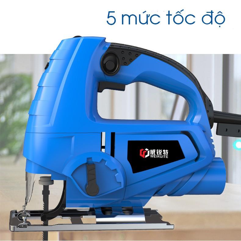 RE0325 Máy cưa gỗ cầm tay kèm 10 lưỡi - Máy cưa mini laser - Máy cưa