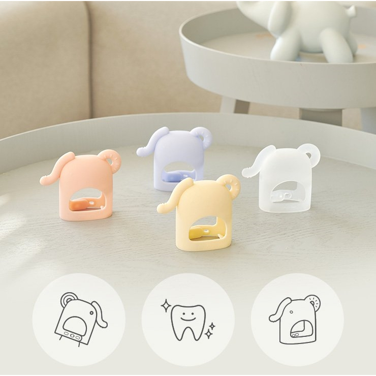 Gặm nướu silicon Moyuum Voi cho bé 3m