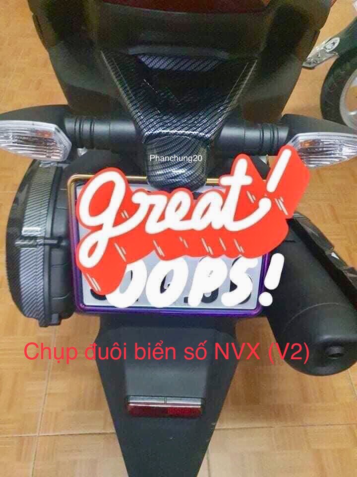BỘ CHỤP ĐUÔI BIỂN SỐ NVX(V2) 2021 2022 CACBON