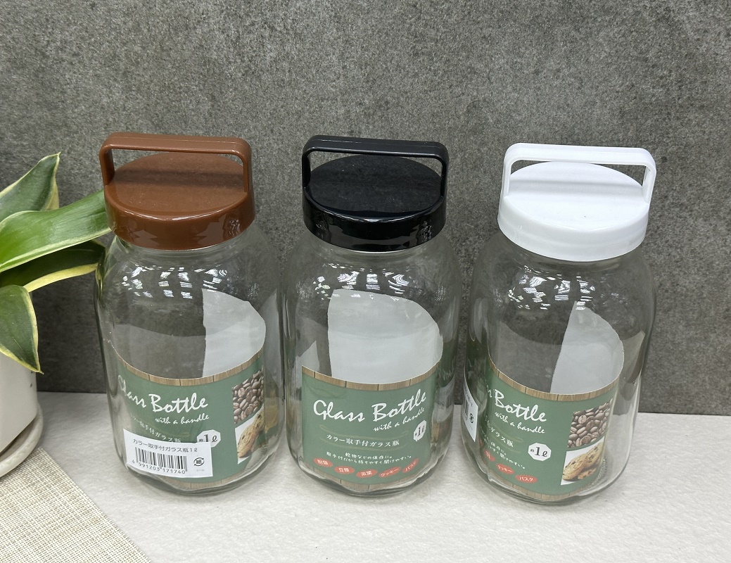 Chai thủy tinh có quai xách Echo Glass Bottle 1.0L - Hàng nội địa Nhật Bản nhập khẩu chính hãng