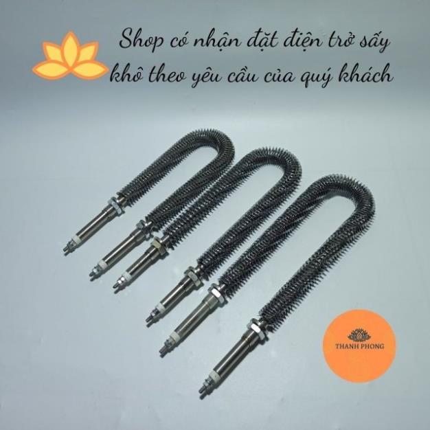 Điện Trở Sấy Khô Chữ U Chân Dài Thanh Nhiệt Cánh Tản Đốt Nóng 220V