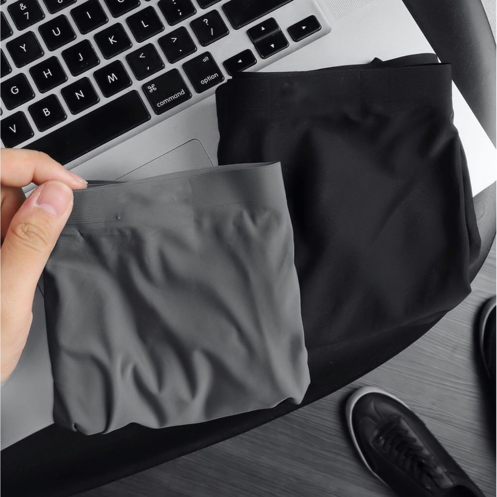 Combo 3 Quần lót nam boxer đúc lụa - Sịp nam dáng boxer