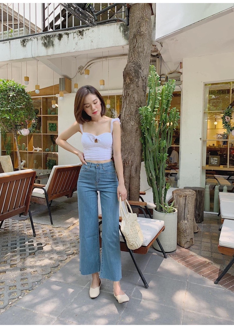 Quần Baggy loe nhạt