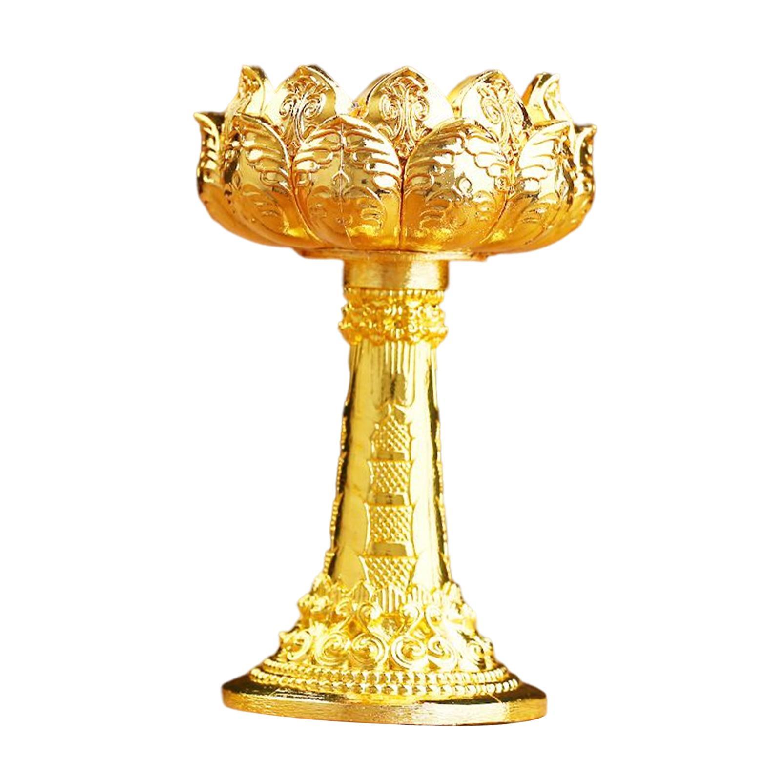 Ghee Lamp Holder Candle Holder Buddhist Supplies Candlestick for Decor