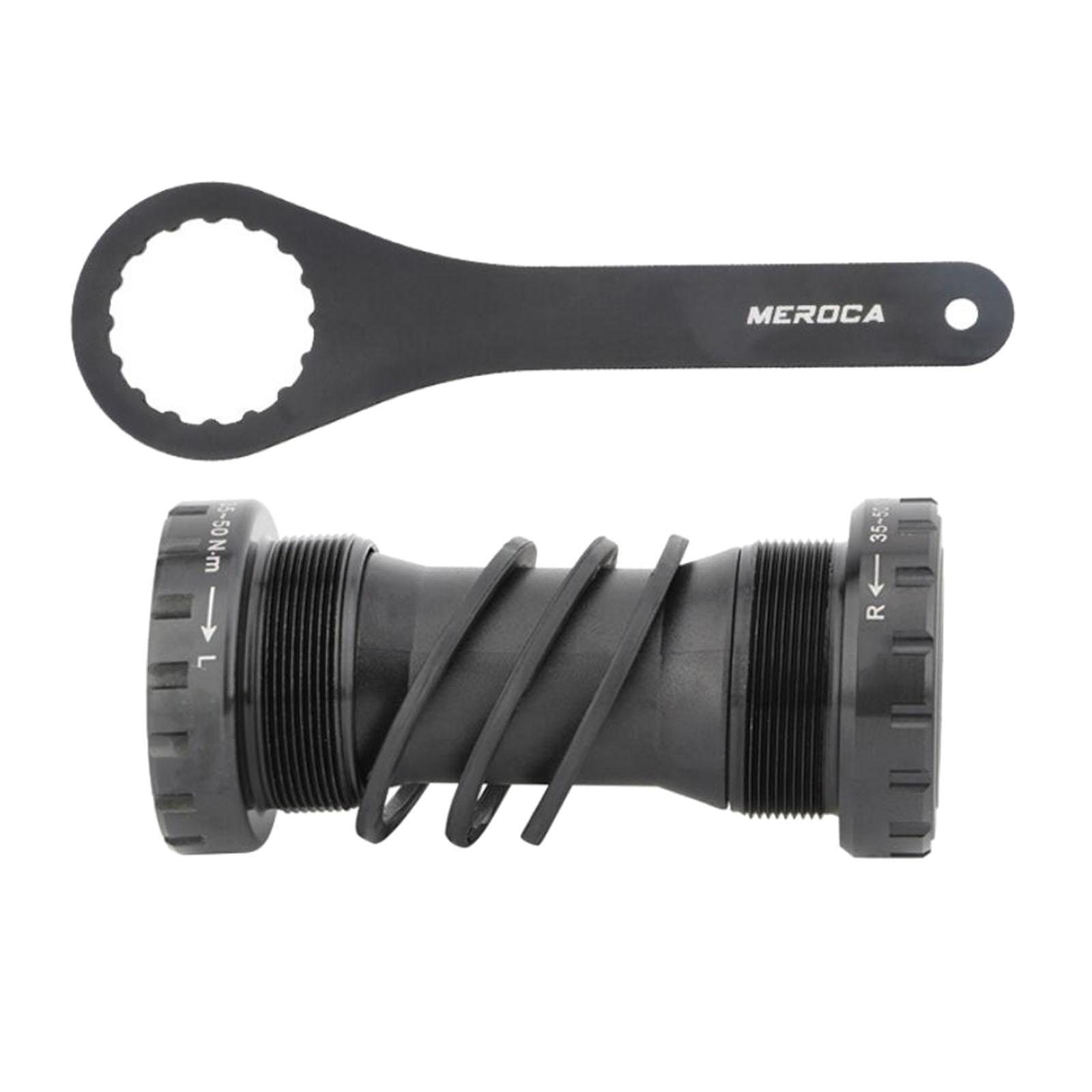 Bottom Bracket Threaded Hollow Integrated for Road  Bike Black