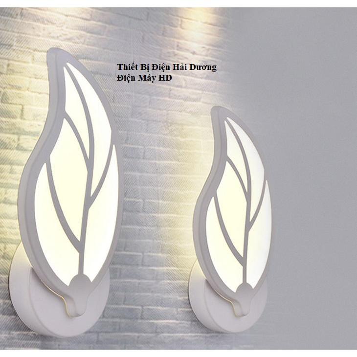 Đèn trang trí gắn tường hình lá NT601 3 chế độ ánh sáng Trắng - Vàng - Trung Tính