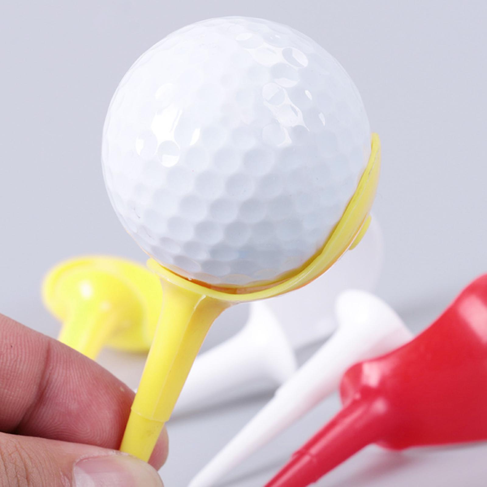 Pack of 10 Golf Tees Professional Plastic Golf Tees, Golfing Tees Yellow Color Golf Tees Replacements