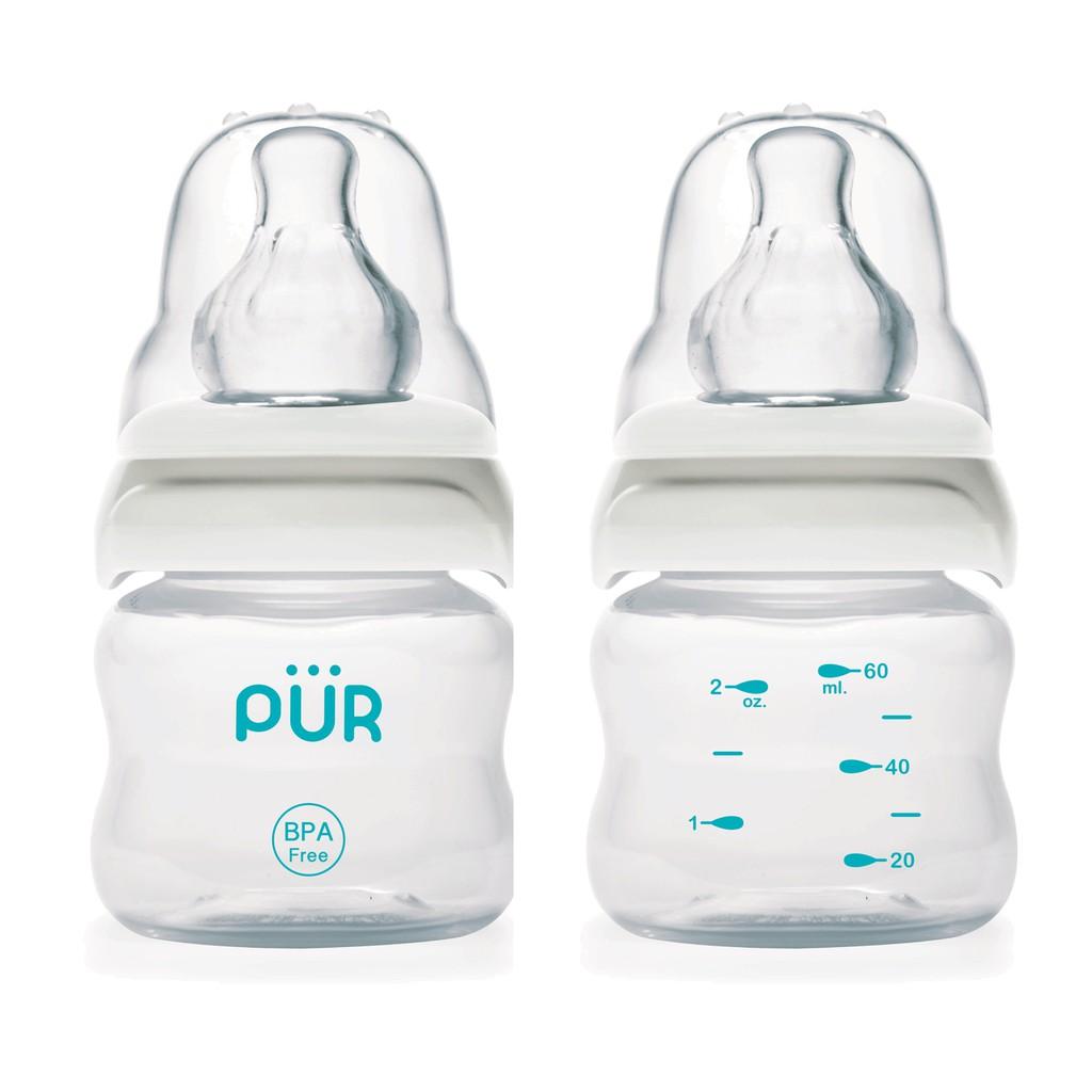 Bình sữa cổ thường Pur - Comfort Feeder 60ml cho bé sơ sinh