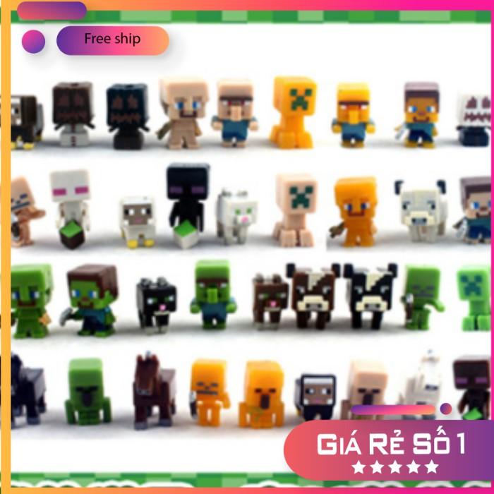 Bộ 36 nhân vật mini figure Minecraft mẫu 1