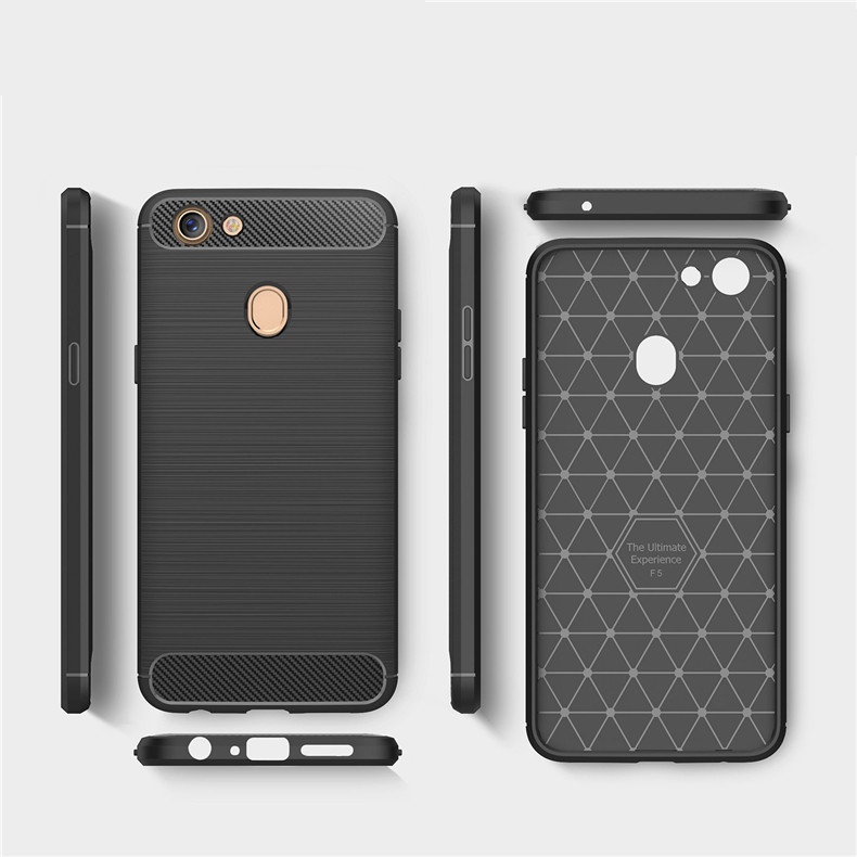 Ốp lưng chống sốc vân Carbon dành cho Oppo F5