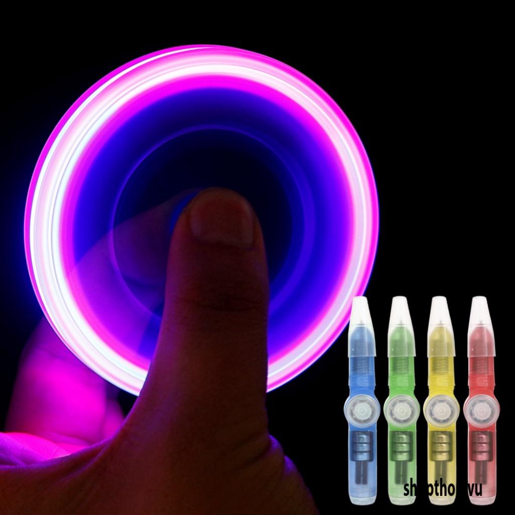 Con Quay đồ giải trí Spinner Có LED làm giảm Stress bút bi viết được