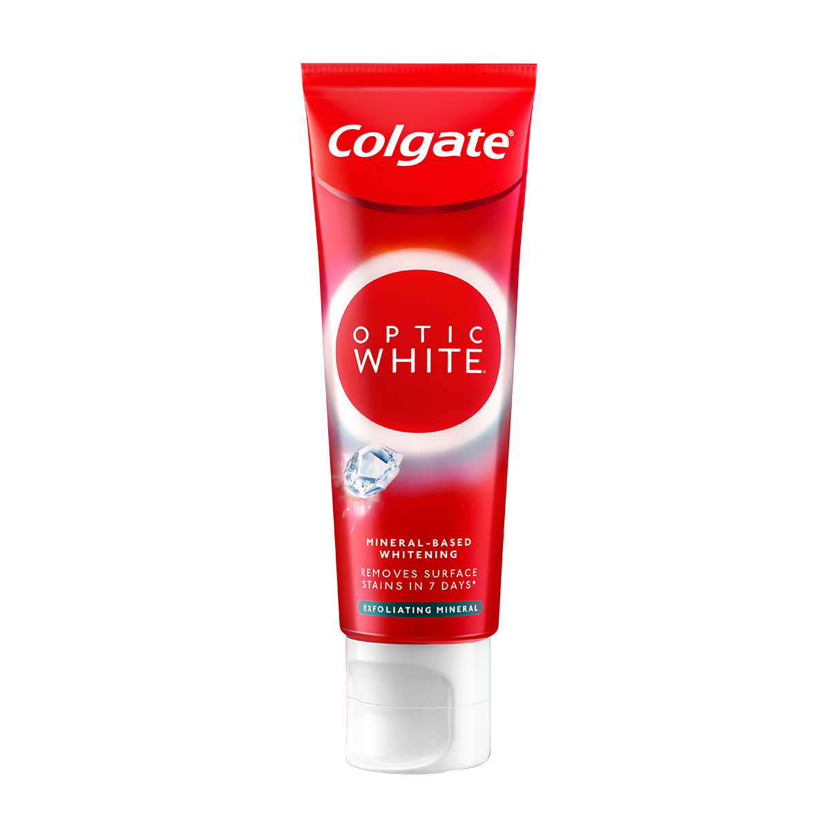 Kem Đánh Răng Colgate trắng răng Optic White Exfoliating Mineral cho răng sáng bóng 100g/tuýp