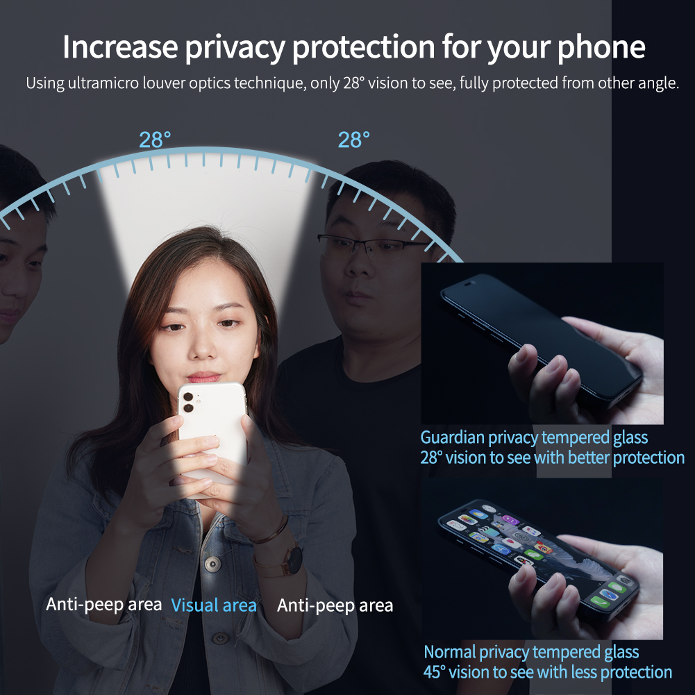 Cường lực dành cho iPhone 14 Pro Max Nillkin chống nhìn trộm- hàng chính hãng