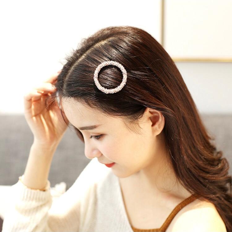 Kẹp tròn lấp lánh - phụ kiện tóc style Hàn Quốc