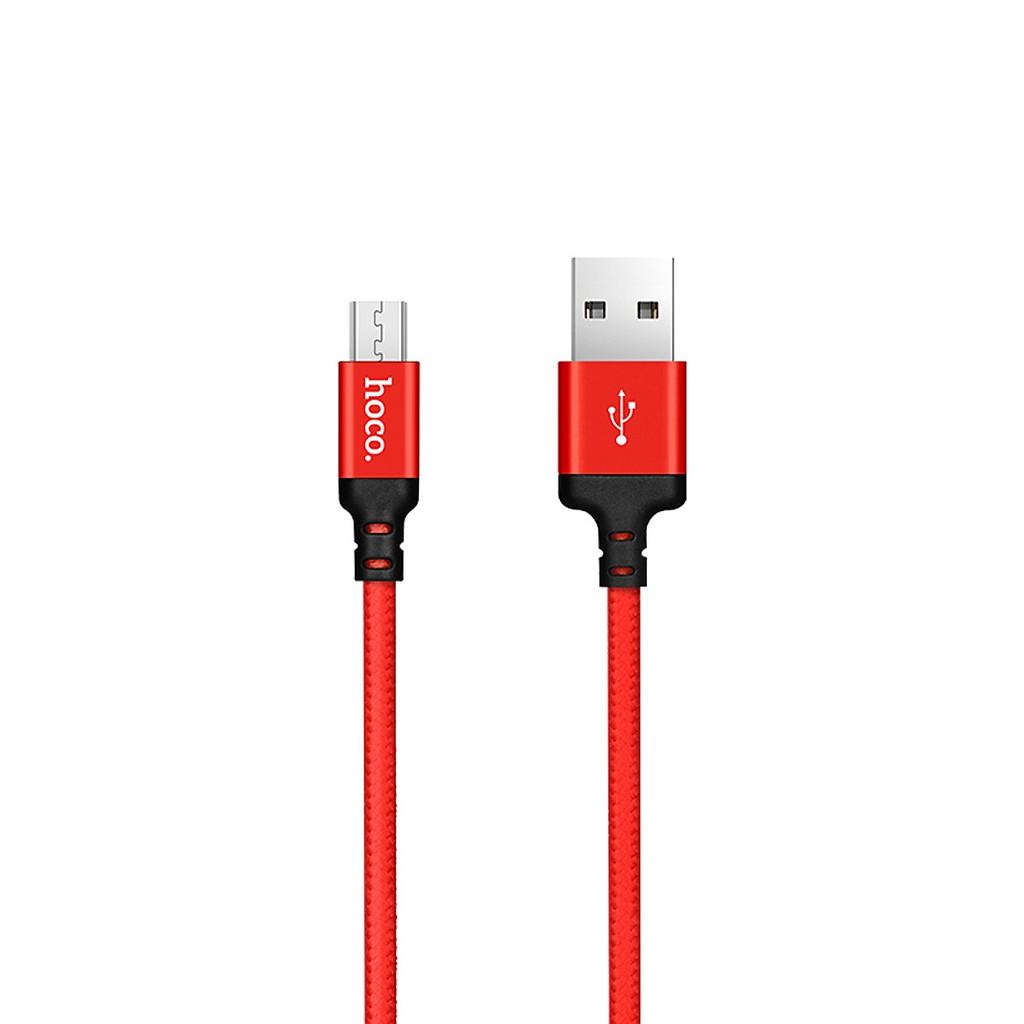 Cáp Sạc Micro-USB Hoco X14 2 Mét, SIÊU BỀN Cho Android, Samsung, Xiaomi, Oppo,... - Hàng Chính Hãng