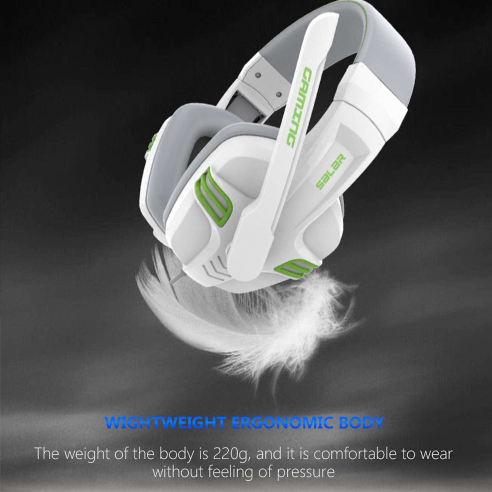 3.5mm Stereo Gaming Headset Wired Headphone with Mic Noise Cancelling