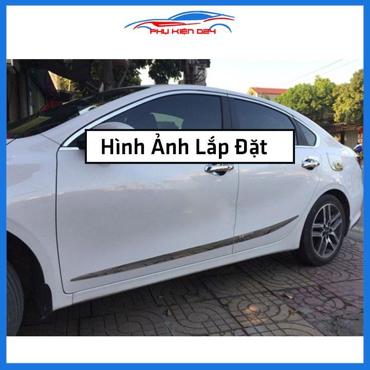 Bộ ốp nẹp sườn Cerato 2019-2020-2021-2022 mạ crom trang trí làm đẹp xe