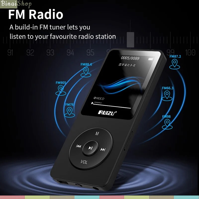 Máy Nghe Nhạc MP3 Ruizu X02 4GB - Hàng Chính Hãng