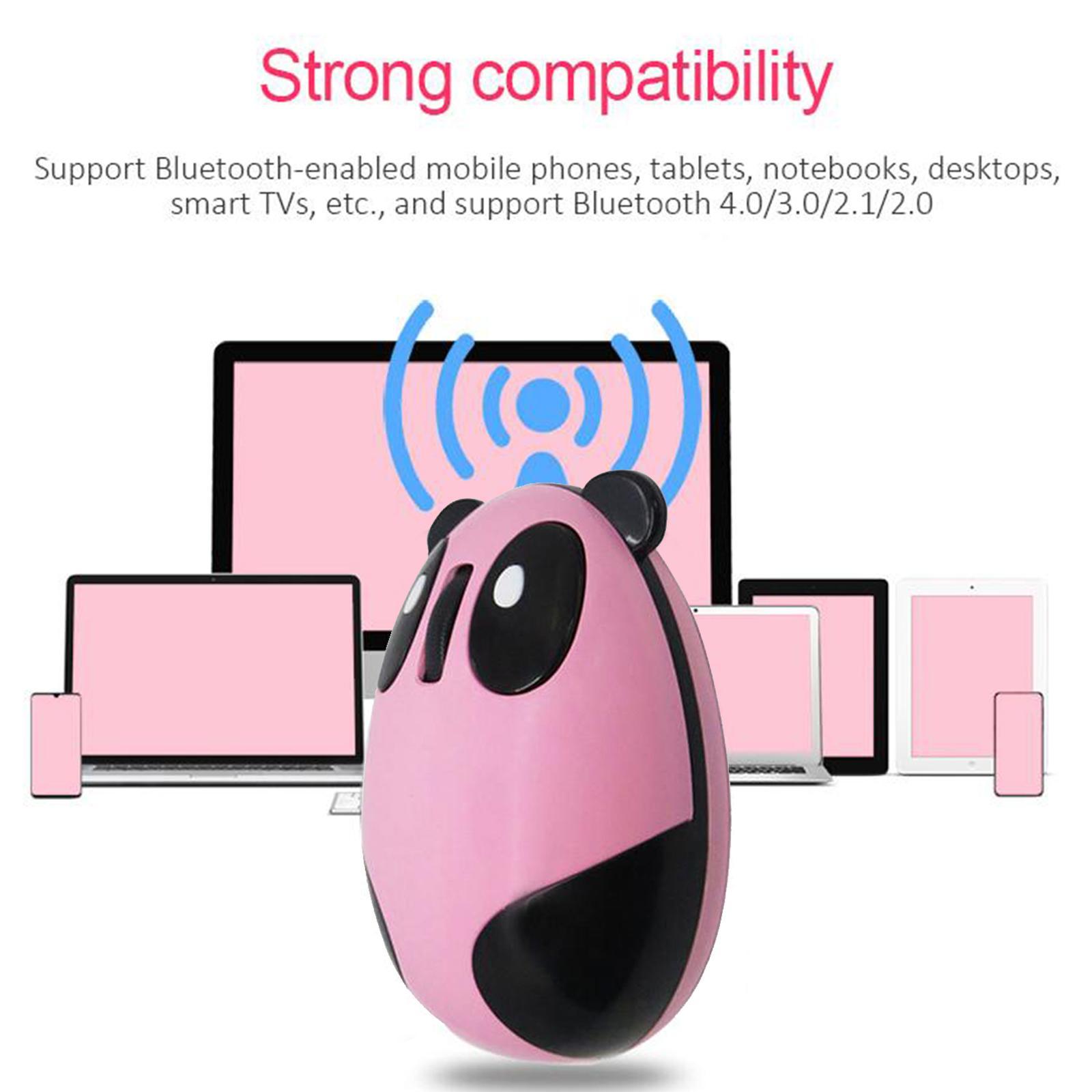 Bluetooth mouse rechargeable pc gaming mice Pink