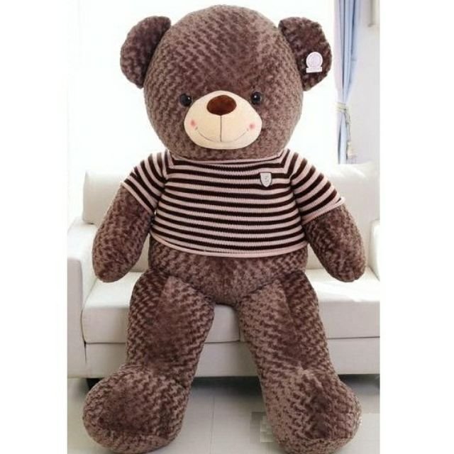 Gấu bông Teddy 1m6 đủ tặng kèm ly trà sữa siêu xinh