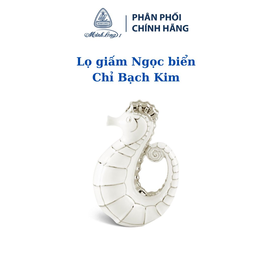 Lọ giấm +nắp Ngọc Biển Chỉ Bạch Kim (081321043) - Gốm sứ cao cấp Minh Long 1