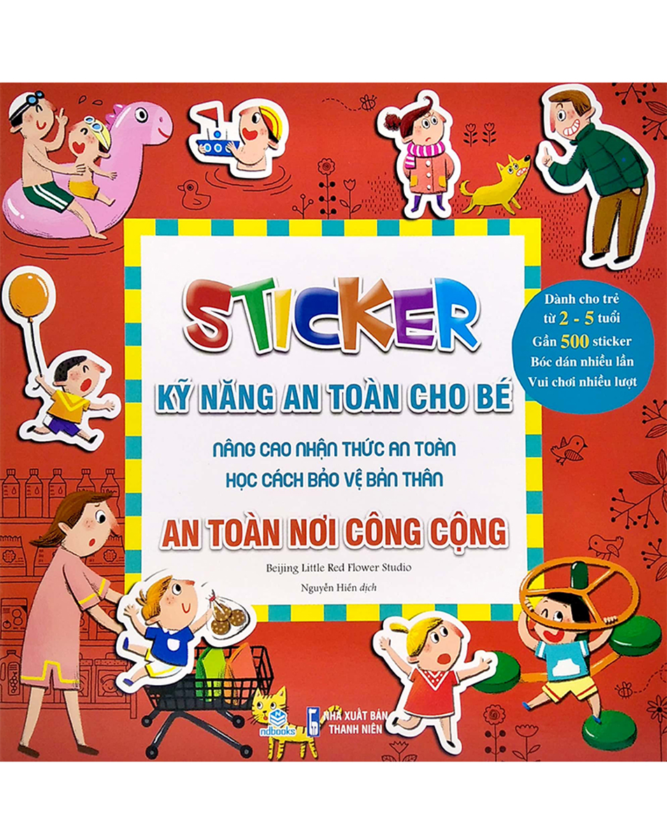 Sticker Kỹ Năng An Toàn Cho Bé - An Toàn Nơi Công Cộng