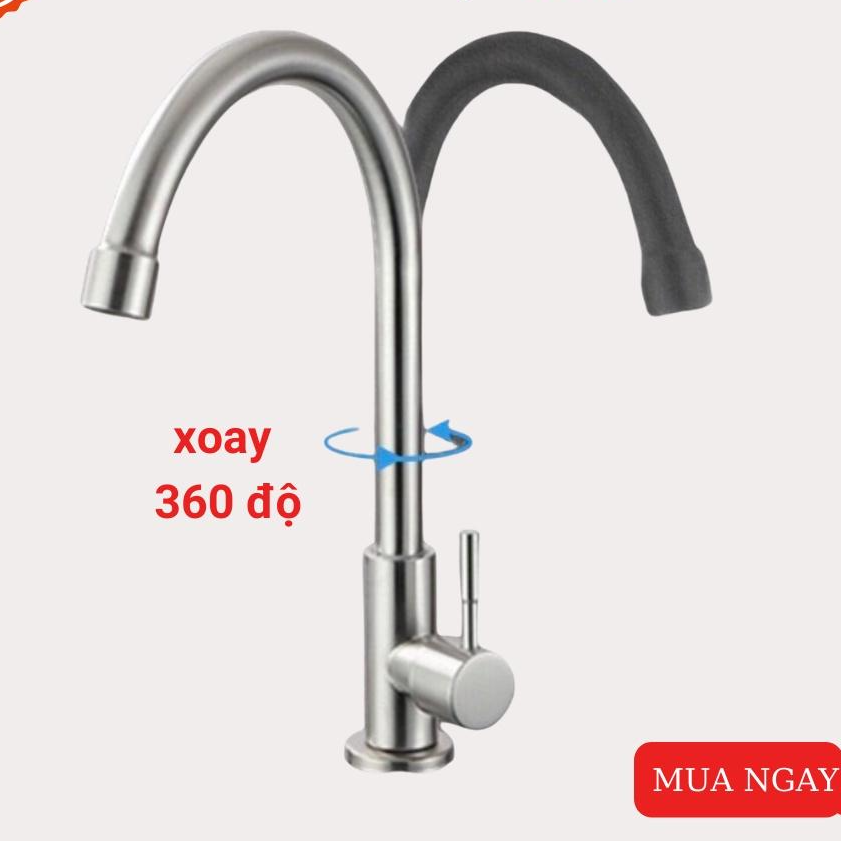 Vòi rửa chén lạnh inox sus 304 cao cấp /