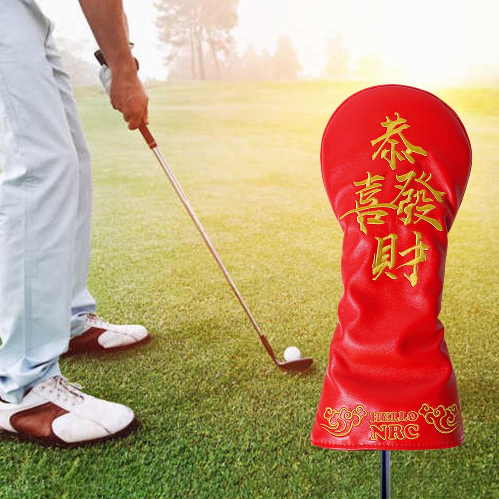 Deluxe Golf Club Head Cover Durable Waterproof Universal Golf Wood Headcover No