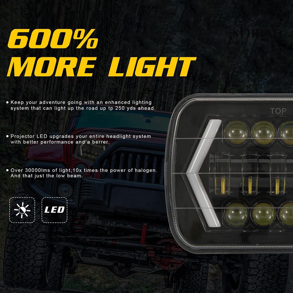 Đèn Pha Led 7-inch 300w Siêu Sáng Cho Xe Hơi