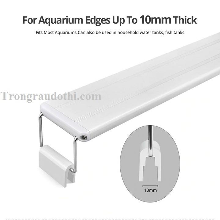 Đèn led máng bế cá Roxin K200 rất sáng và đẹp cho bể dài từ 20-30cm