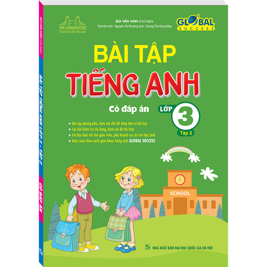 GLOBAL SUCCESS - Bài tập tiếng anh lớp 3 tập 2 (Có đáp án)